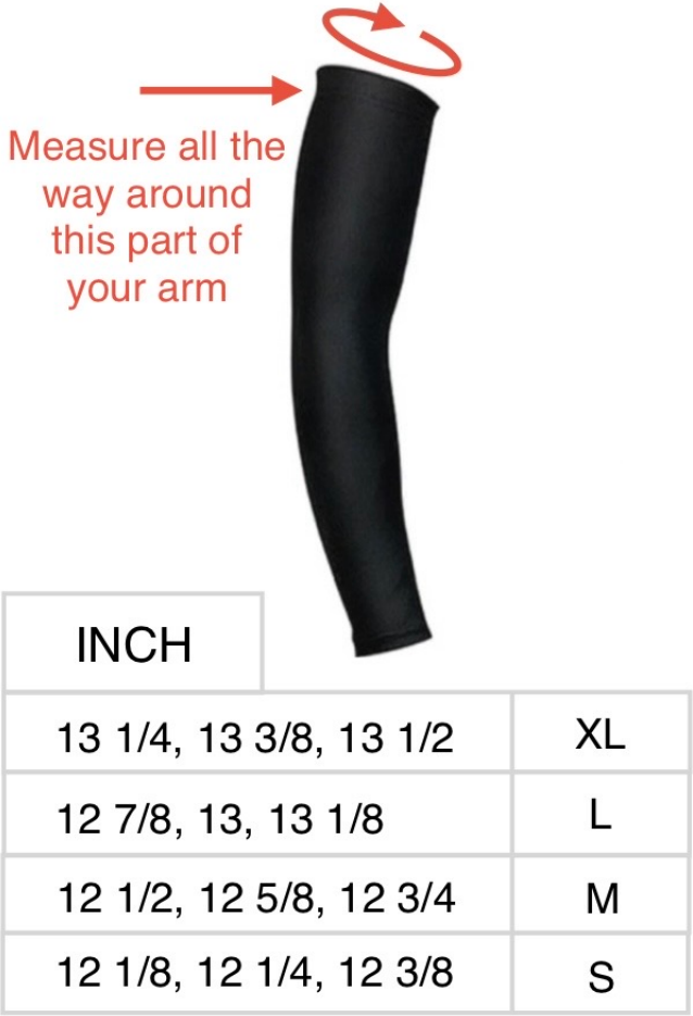 Uoculi sleeve size guide